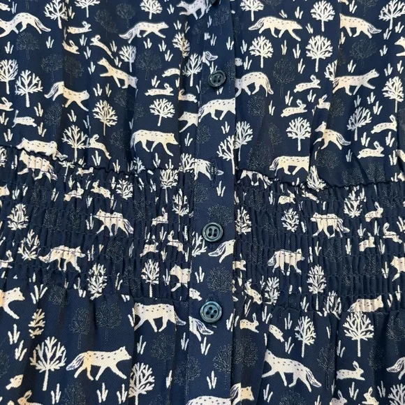 ‼️Sold‼️Boden Navy and Pink Animal Print Dress - Picture 9 of 14